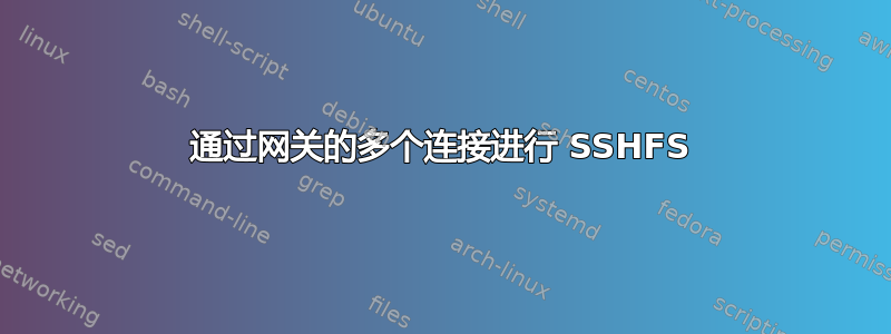 通过网关的多个连接进行 SSHFS