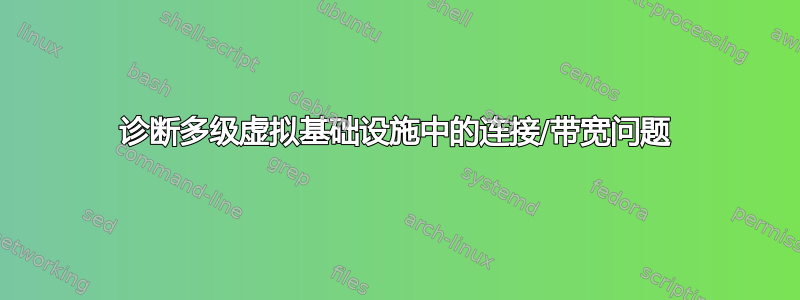 诊断多级虚拟基础设施中的连接/带宽问题