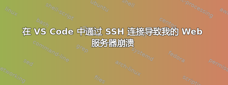 在 VS Code 中通过 SSH 连接导致我的 Web 服务器崩溃