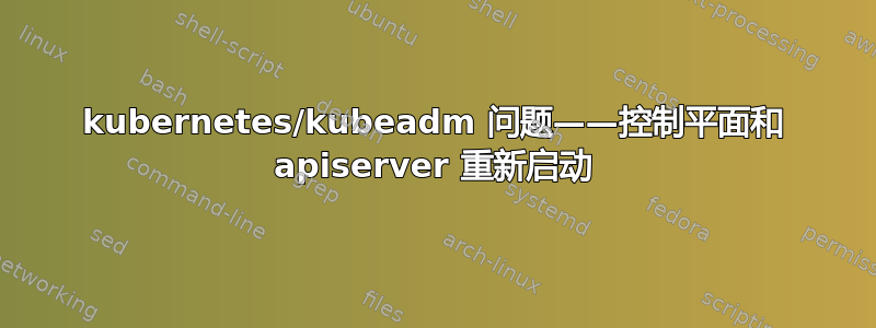 kubernetes/kubeadm 问题——控制平面和 apiserver 重新启动