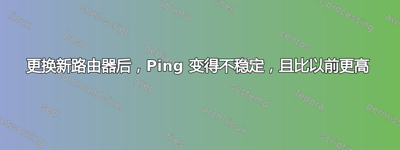 更换新路由器后，Ping 变得不稳定，且比以前更高