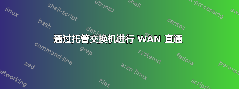 通过托管交换机进行 WAN 直通