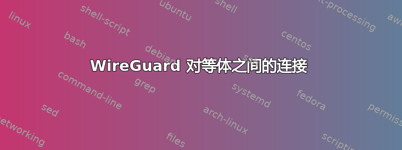 WireGuard 对等体之间的连接