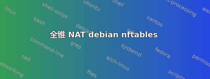 全锥 NAT debian nftables