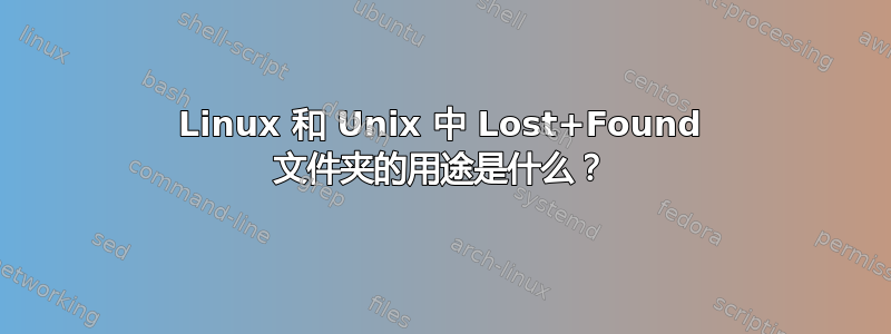 Linux 和 Unix 中 Lost+Found 文件夹的用途是什么？