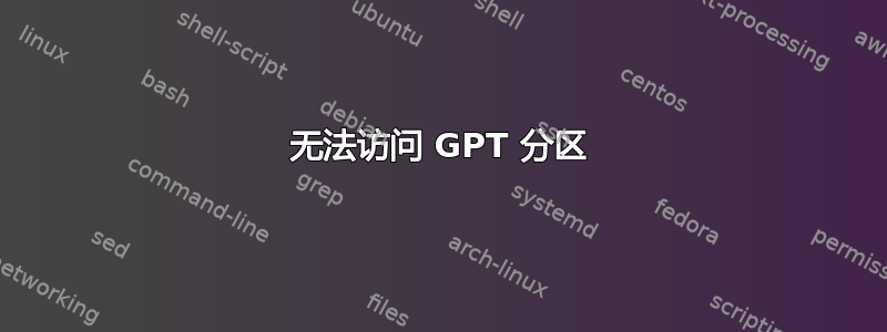 无法访问 GPT 分区