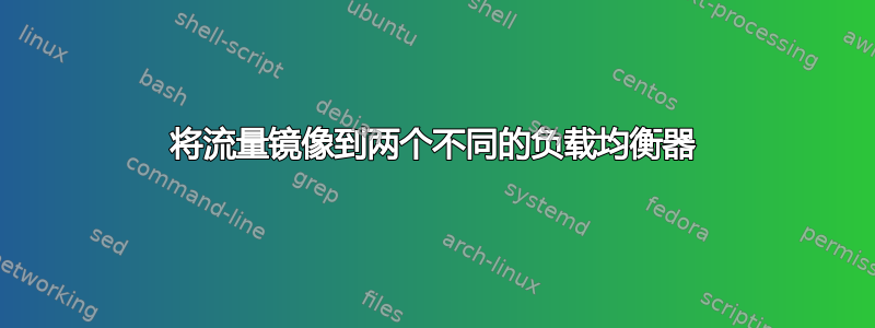 将流量镜像到两个不同的负载均衡器