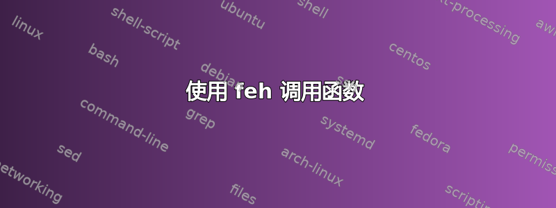 使用 feh 调用函数