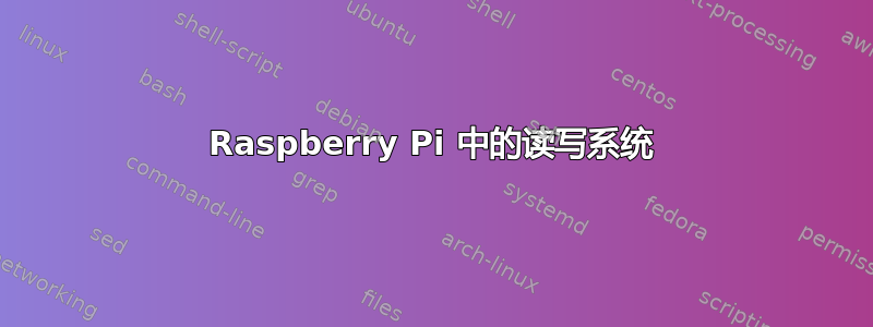 Raspberry Pi 中的读写系统