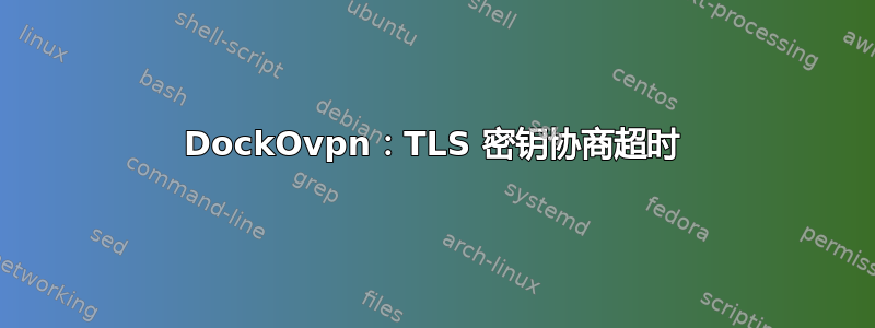 DockOvpn：TLS 密钥协商超时