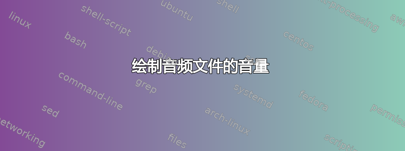 绘制音频文件的音量