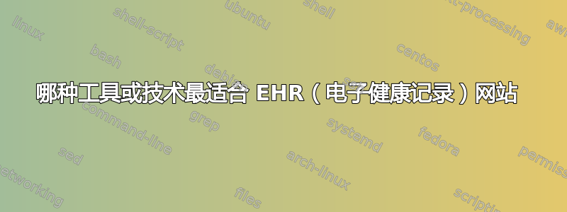 哪种工具或技术最适合 EHR（电子健康记录）网站 