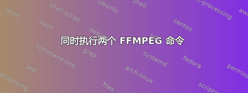 同时执行两个 FFMPEG 命令