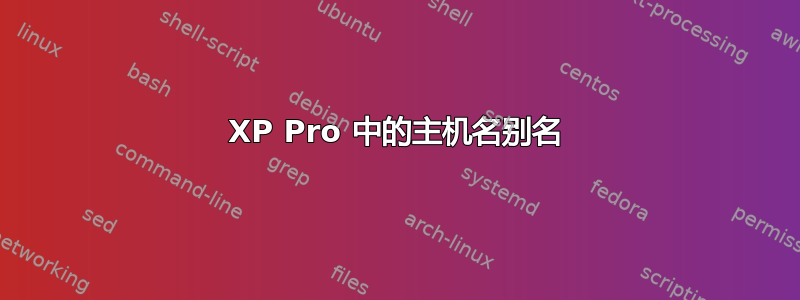 XP Pro 中的主机名别名