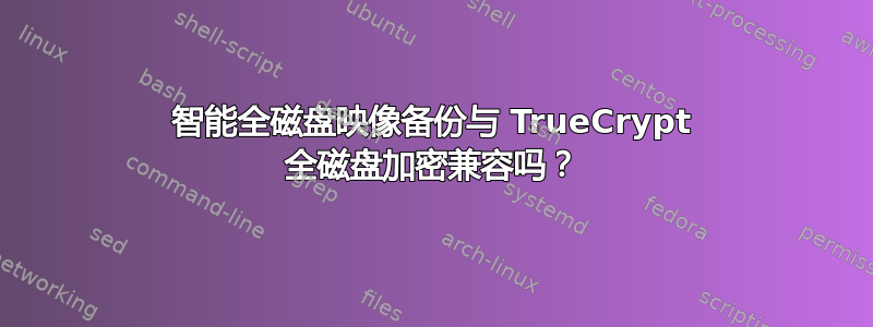 智能全磁盘映像备份与 TrueCrypt 全磁盘加密兼容吗？