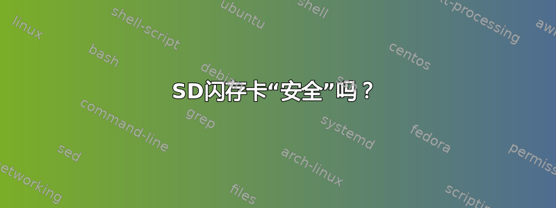 SD闪存卡“安全”吗？