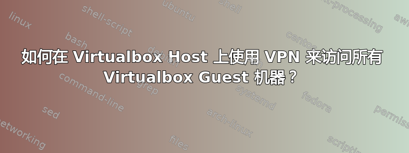 如何在 Virtualbox Host 上使用 VPN 来访问所有 Virtualbox Guest 机器？