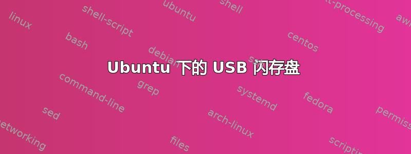 Ubuntu 下的 USB 闪存盘