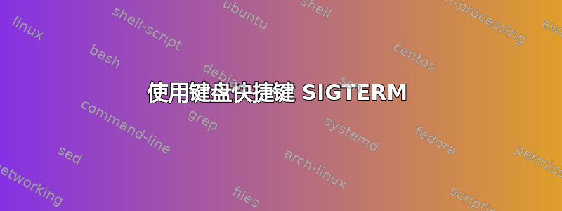 使用键盘快捷键 SIGTERM