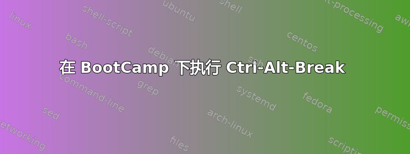 在 BootCamp 下执行 Ctrl-Alt-Break