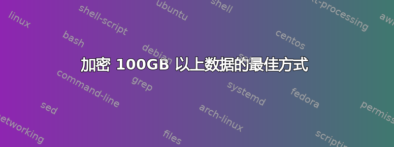 加密 100GB 以上数据的最佳方式