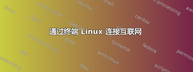 通过终端 Linux 连接互联网