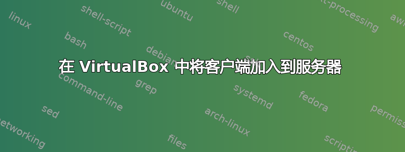 在 VirtualBox 中将客户端加入到服务器