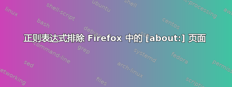 正则表达式排除 Firefox 中的 [about:] 页面