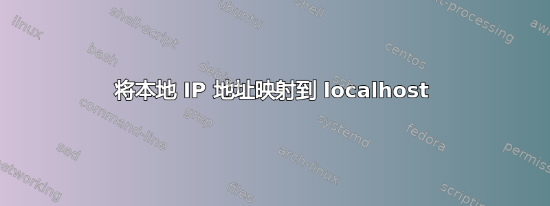 将本地 IP 地址映射到 localhost