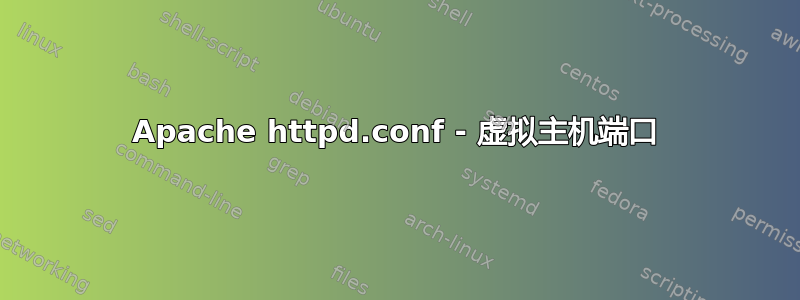 Apache httpd.conf - 虚拟主机端口