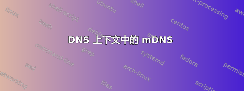 DNS 上下文中的 mDNS