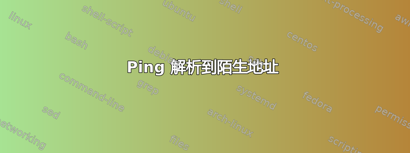 Ping 解析到陌生地址