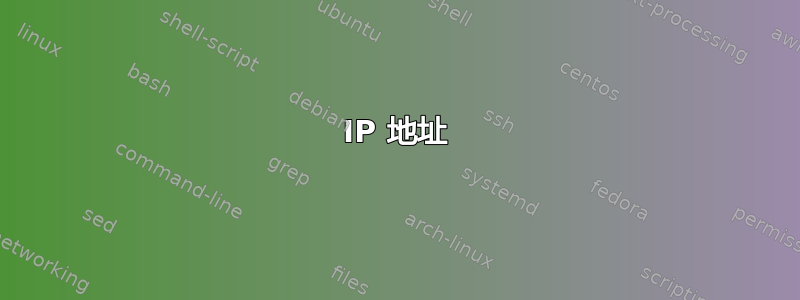 IP 地址