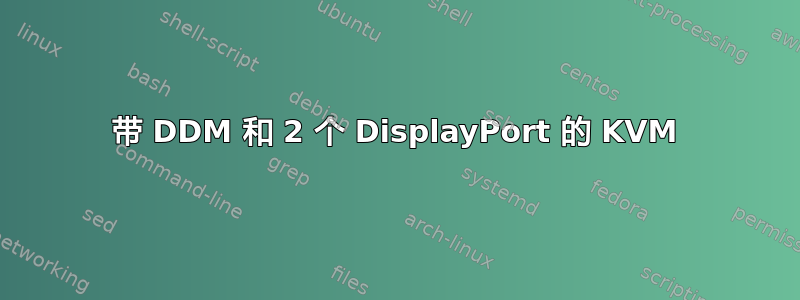 带 DDM 和 2 个 DisplayPort 的 KVM