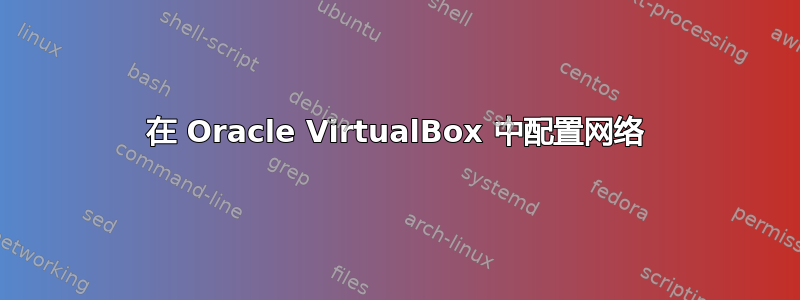 在 Oracle VirtualBox 中配置网络