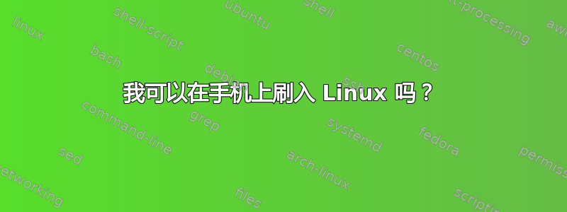 我可以在手机上刷入 Linux 吗？