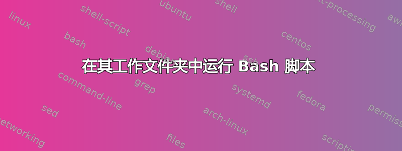 在其工作文件夹中运行 Bash 脚本