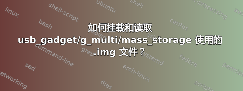 如何挂载和读取 usb_gadget/g_multi/mass_storage 使用的 .img 文件？