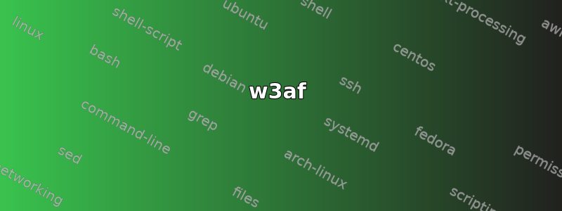 w3af