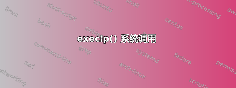 execlp() 系统调用