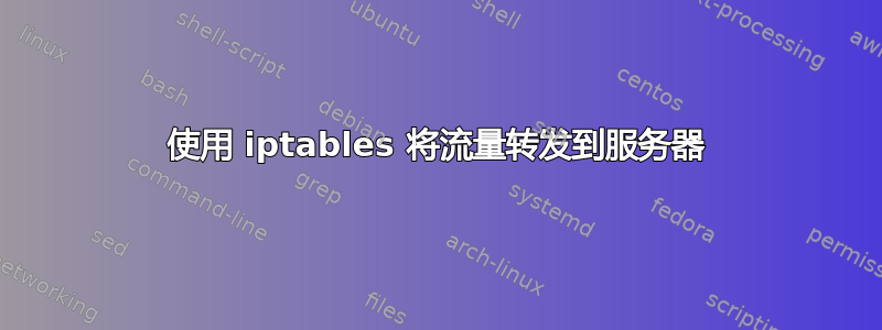 使用 iptables 将流量转发到服务器