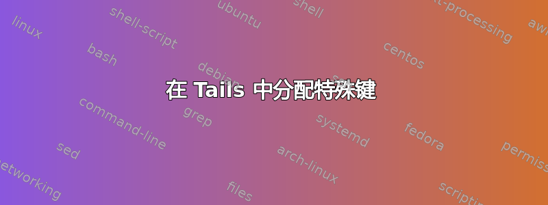 在 Tails 中分配特殊键