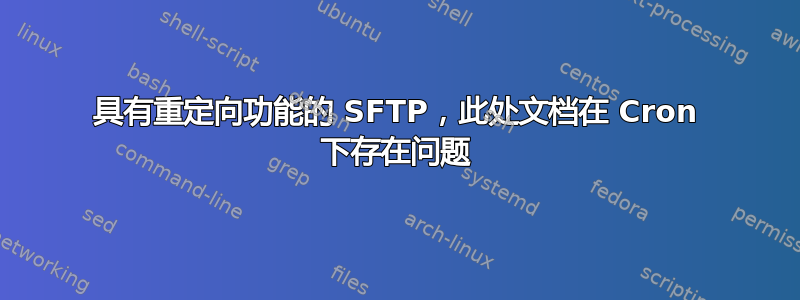 具有重定向功能的 SFTP，此处文档在 Cron 下存在问题