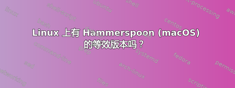 Linux 上有 Hammerspoon (macOS) 的等效版本吗？ 