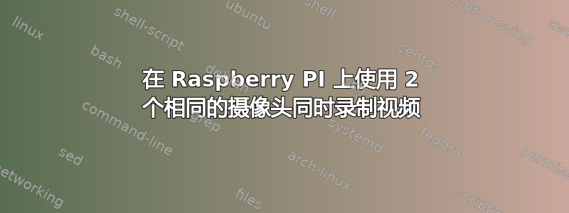 在 Raspberry PI 上使用 2 个相同的摄像头同时录制视频