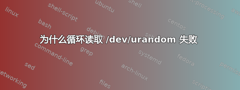 为什么循环读取 /dev/urandom 失败