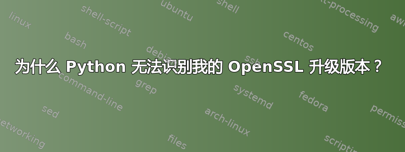 为什么 Python 无法识别我的 OpenSSL 升级版本？