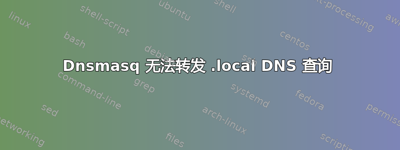 Dnsmasq 无法转发 .local DNS 查询