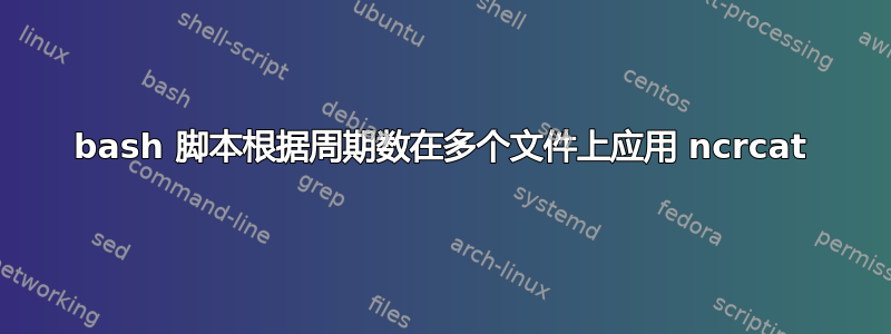 bash 脚本根据周期数在多个文件上应用 ncrcat