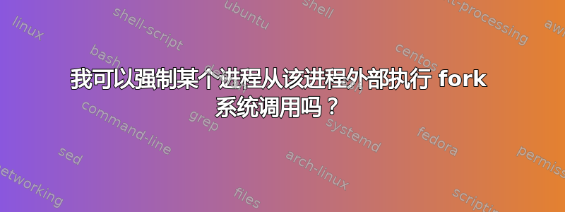 我可以强制某个进程从该进程外部执行 fork 系统调用吗？